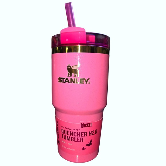 Stanley Other - Stanley x Wicked Quencher H2.0 FlowState 20oz Tumbler Glinda Pink Limited Ed.